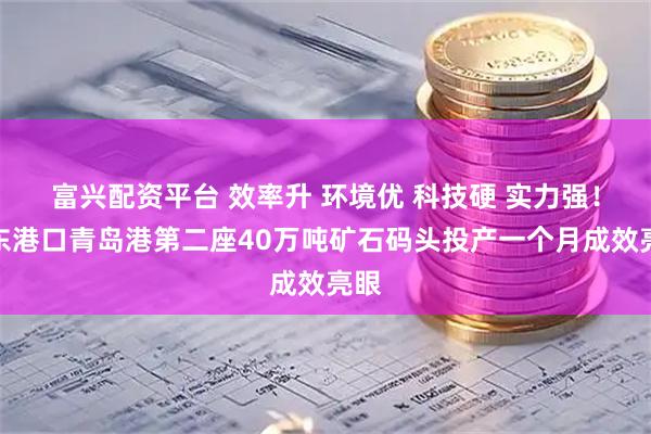 富兴配资平台 效率升 环境优 科技硬 实力强！山东港口青岛港第二座40万吨矿石码头投产一个月成效亮眼